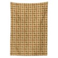 thumbnail image 3 of Ambesonne Vintage Tablecloth Rectangular Table Cover, Antique Moroccan Stars, 52"x70", Beige and Caramel, 3 of 4