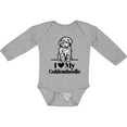 thumbnail image 3 of Inktastic I Love My Goldendoodle Dog Boys or Girls Long Sleeve Baby Bodysuit, 3 of 5