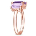 thumbnail image 3 of Everly Women's Amethyst Rose Gold Plated Ring, 3 of 8