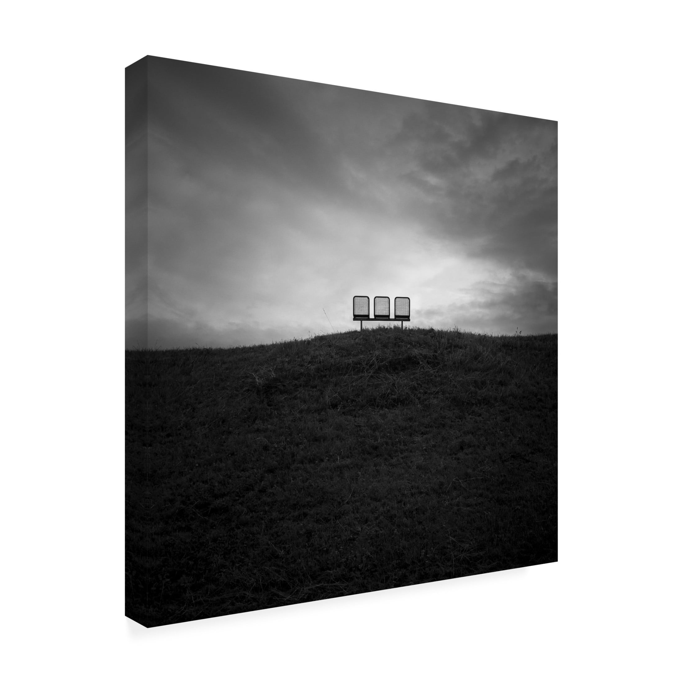 Canvas Wall Art - Jan Rauwerdink 'Emptiness' Wall Art for Living Room, Bedroom, or Office D?cor by Trademark Fine Art - 18 x 18 Inches