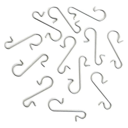 

50PCS Metal S Hooks DIY Christmas Tree Decoration Pendants Ornaments Hanging Hooks Multi-Function S-Shaped Hook Hanger Silver