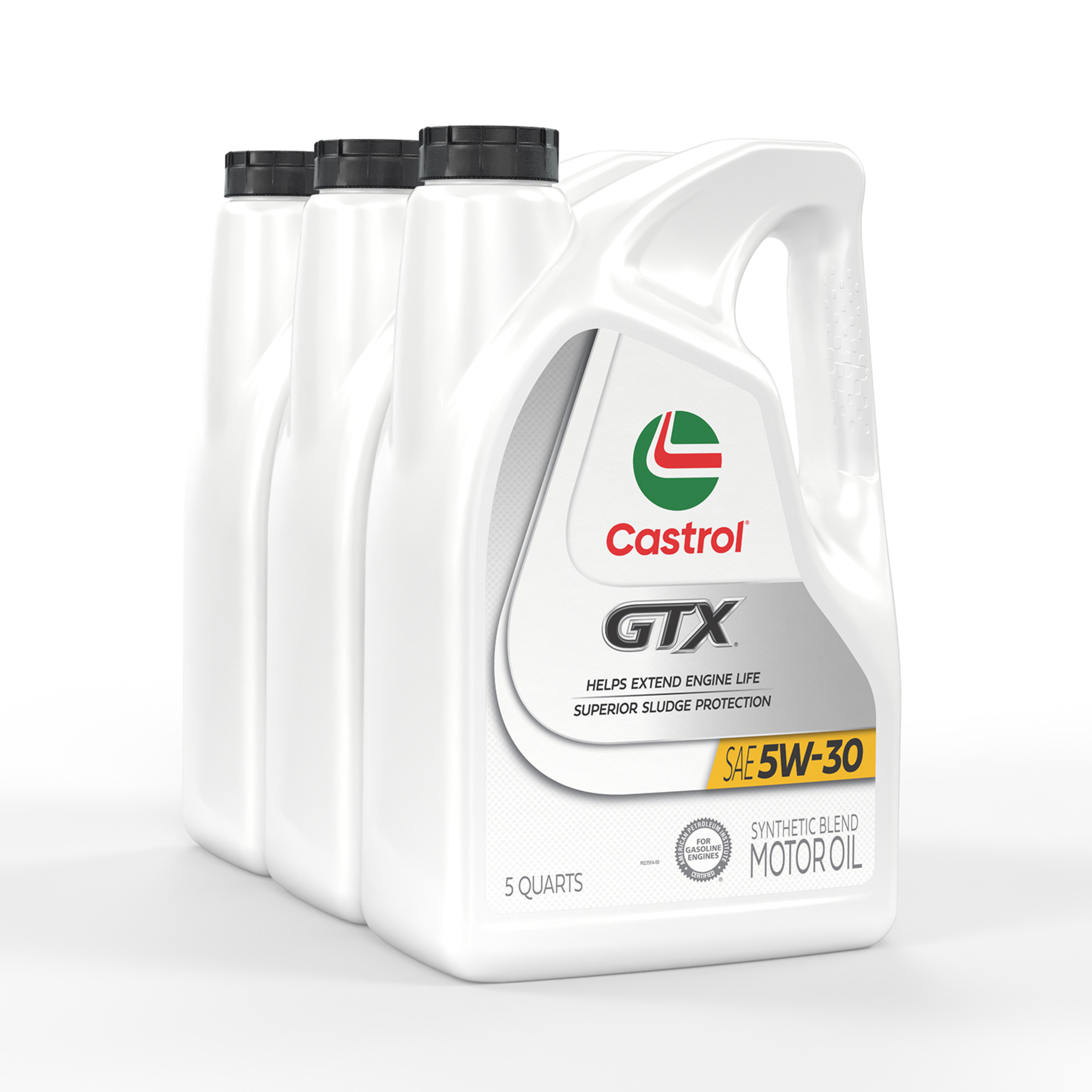 Castrol GTX 5W-30 Synthetic Blend Motor Oil, 5 Quart