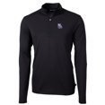 thumbnail image 2 of Men's Cutter & Buck Black New Hampshire Fisher Cats Virtue Eco Pique Recycled Quarter-Zip Pullover Top, 2 of 3