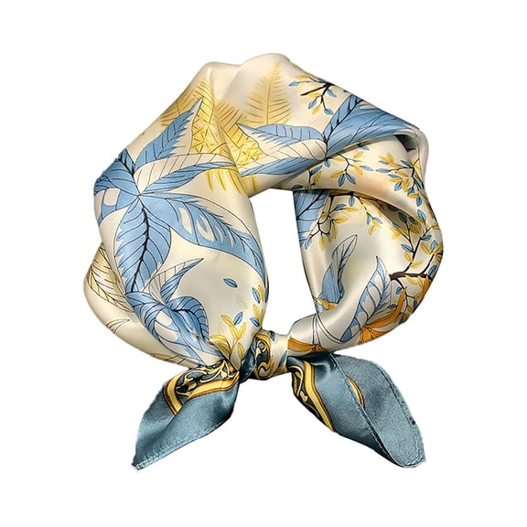 XDIAHBPL Silk Scarf For Women Silk Small Square Spring And Summer Thin Retro Scarf Green