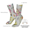 thumbnail image 4 of Cauagu Cartoon Owls Pattern Fun Novelty Crew Socks,Casual Athletic Socks Neutral Socks Cozy Crew Socks Christmas Gift, 4 of 7