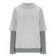 thumbnail image 4 of RKSTN Hoodies for Women Oversized Cuff Stripe Splicing Fake Two Pieces Hooded Sweatshirts Top Womens Casual Plus Size Loose Fits Comfy Hood Sweatshirts with Pockets Fall Spring Clothes, 4 of 9
