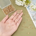 thumbnail image 4 of 300 Pcs 304 Stainless Steel Bead Tips Golden Calotte Ends Open Clamshell Fold-Over Bead Tips Knot Covers End Caps Knots Crimp Findings for Jewelry Making Bracelets Necklaces, 4 of 9