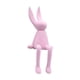 thumbnail image 5 of Figura de conejo sentado, adorno animal, moda, portátil, regalo creativo, decorativo Rosa, 5 of 9