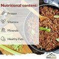 thumbnail image 3 of (Pack of 6) MOUNTAIN ESSENTIALS Freeze Dried Ground Beef Fully Cooked | Ready to Eat | No Water Added | No Preservatives | Survival & Emergency Food For Hunting, Backpacking & Camping Food 10 serving, 3 of 9