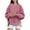 Pink, variant on UYISJ Women's Sherpa Fleece Sweatshirts Oversized Long Sleeve Thick Warm Pullover Sweater Fall Thermal Solid Color Shirts Pink L