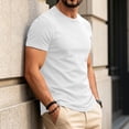 thumbnail image 5 of T Shirts for Man Short Sleeve Crew Neck T Shirts for Men Plain Tshirts Quick Dry Tee Casual Athletic Muscle Tshirt, 3XL, 5 of 7