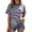 Navy*, variant on Women's T-Shirt Casual Short Sleeve Striped Tee Shirts Comfortable Basic Crew Neck Tops Everyday Wear Vacation Beach Tees