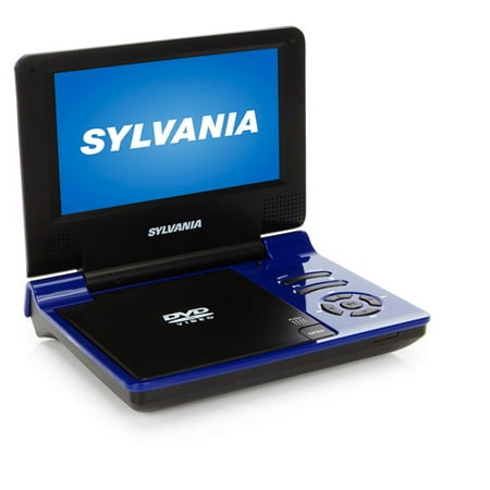 Sylvania 7" Portable DVD Player in Blue, SDVD7015