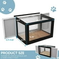 thumbnail image 7 of Cat Window Box Perch Weatherproof Window Catio Cat Enclosure Bug Proof Wire Grid Fits Double Hung Frames 25.4" to 43.3" Wide, 7 of 7