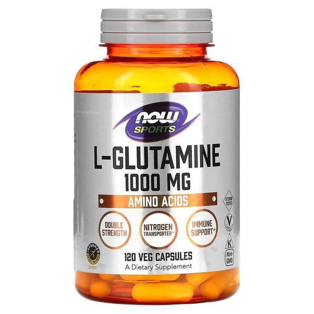 NOW FOODS L-GLUTAMINA DOBLE FUERZA 1,000 MG 120 CAPS