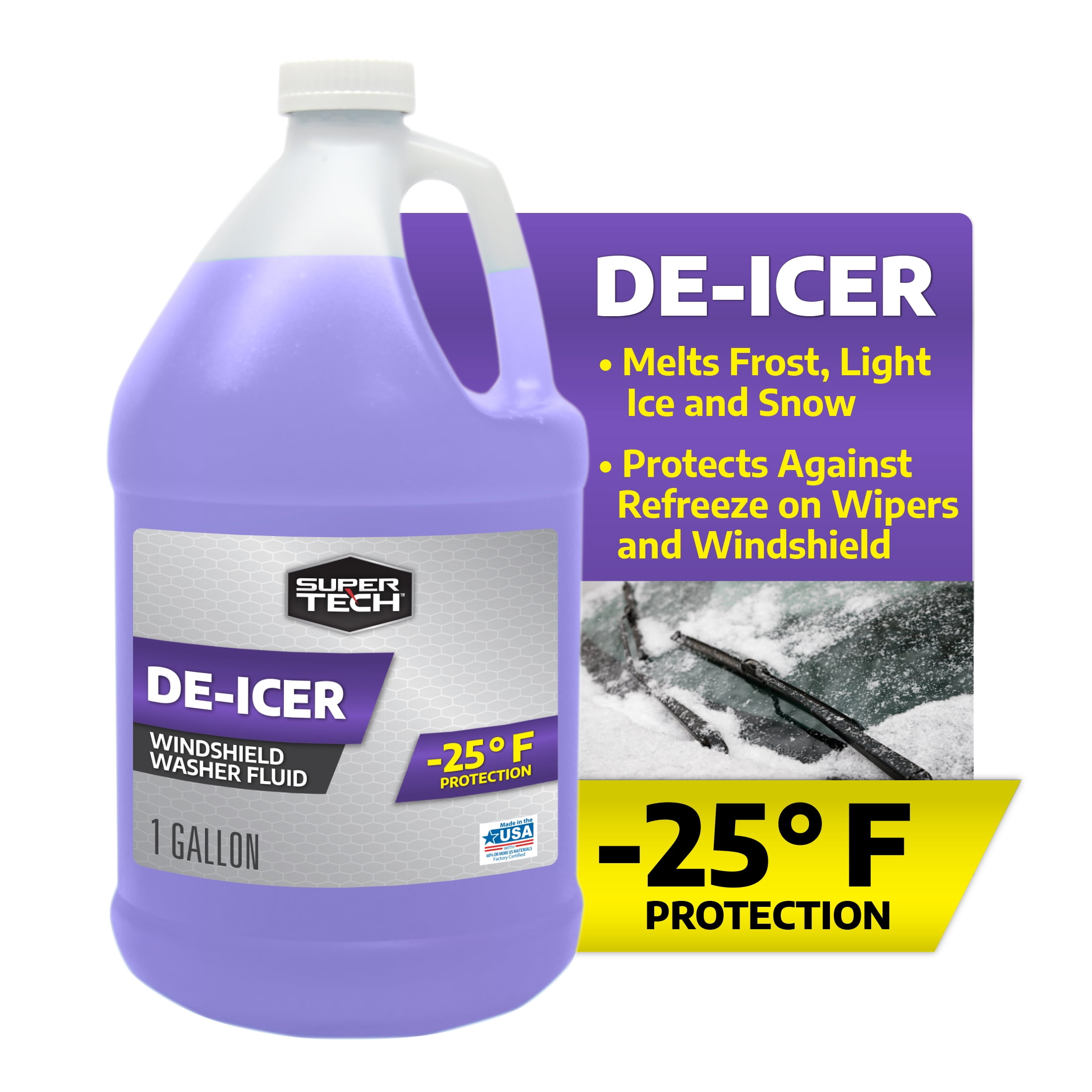MegaWatts. Windshield Washer Fluid Booster De-Icer Additive With