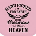 thumbnail image 4 of Inktastic Handpicked for Earth by My Meemaw in Heaven with Angel Wings Boys or Girls Baby Bib, 4 of 4