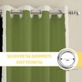 thumbnail image 6 of Sage Green Black Kitchen Curtains Window Panels, Farmhouse Striped Modern Abstract Art Insulated Window Treatment Curtain, Grommet Curtains for Bedroom/Living Room/Bathroom, 2 Piece 27.5"Wx39"L, 6 of 8