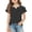 #A03-Black, variant on Girls Tee Shirts 10-12 Crewneck Double Layer Ruffle Short Sleeve Polka Dot Tee Tops Girls Summer Casual Cotton Tshirts Toddler Cute Girls Blouse