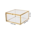 thumbnail image 2 of Zehuanyu Heart-Shaped Glass Display Case with Lid, Golden Screws, Perfect for Presentation and Custom Modifications, 2 of 8