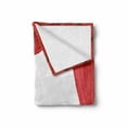 thumbnail image 2 of Theatre Soft Flannel Fleece Throw Blanket, Show Stage Curtains Opening Classic Antique Look on Plain Background Graphic, Cozy Plush for Indoor and Outdoor Use, 70" x 90", Red and White, by Ambesonne, 2 of 6