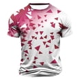 thumbnail image 1 of Styesk T-Shirts pour Homme Hommes Mode Décontractée Imprimé Sport Manches Courtes Col Rond Chemisiers Chemises, 1 of 4