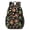 Baseballs Gloves Black, variant on Softballs and Text Black Pattern 17" School Backpacks for Teens,Waterproof Oxford Fabric,S-Shape Padded Straps for School,Travel,Hiking,Camping