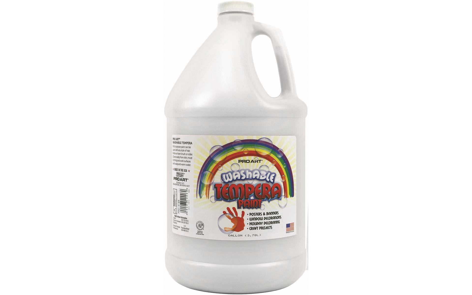 Pro Art Washable Tempera Paint Gallon White