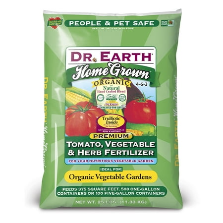 Dr. Earth Organic & Natural Home Grown Tomato, Vegetable & Herb Fertilizer 25