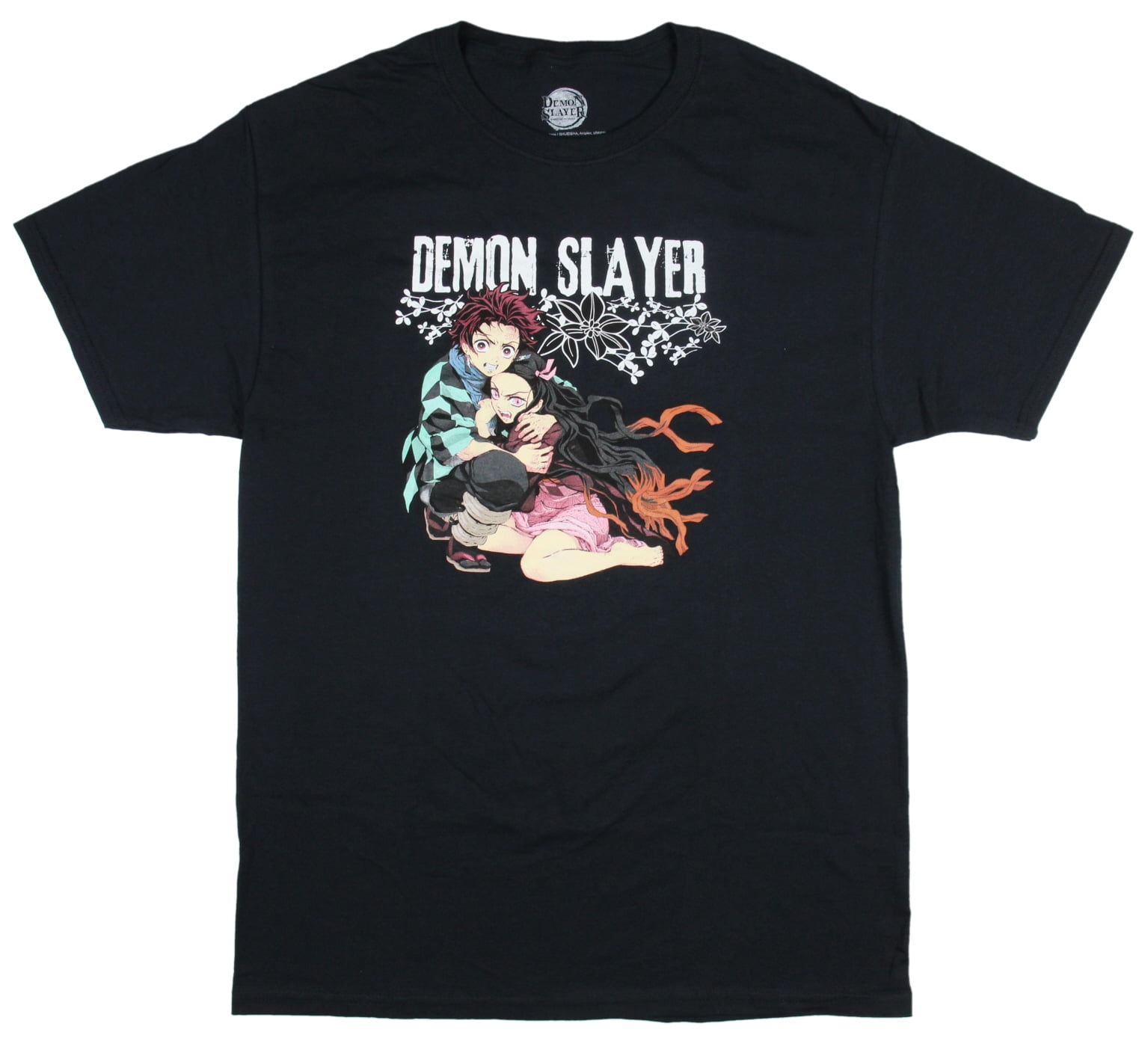 Demon Slayer Men's Tanjiro and Nezuko Anime Graphic-Print T-Shirt Tee ...