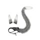 thumbnail image 4 of Diadema con orejas de gato para cosplay, ideal para niños y adultos. Regalo perfecto para disfraces y espectáculos. Gris blanco, 4 of 9