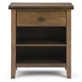 thumbnail image 5 of Simpli Home Artisan 24 inch Solid Wood Transitional Night Stand in Rustic Natural Aged Brown (Set of 2), 5 of 7
