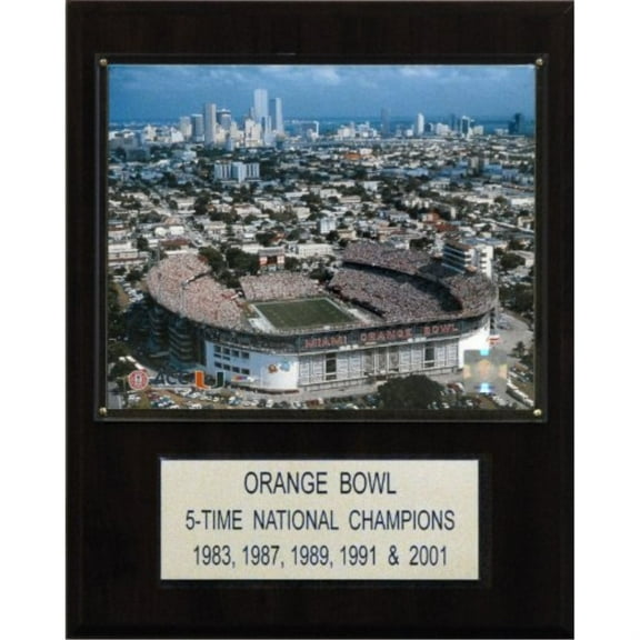 NCAA Football 12"x15" Orange Bowl Stadium Plaque