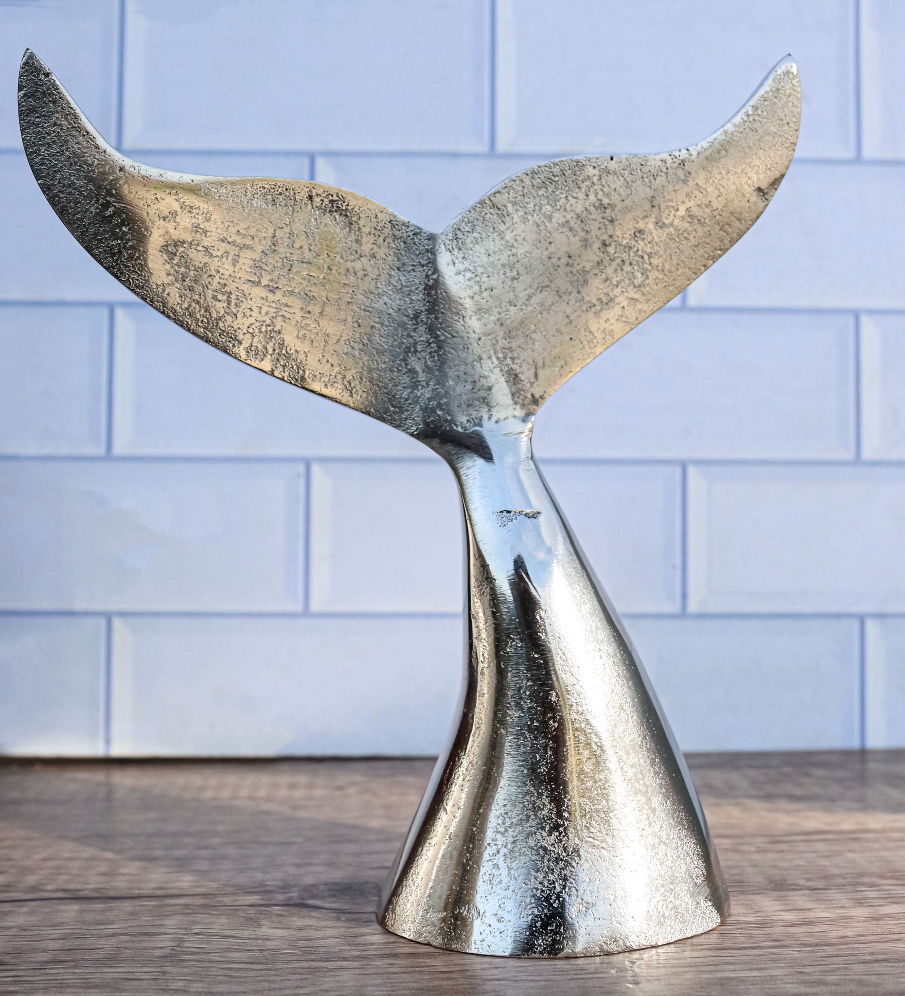 Paperweight Rustic Rustic Vintage Aluminum Humpback Whale Tail Decorative Paperweight ...
