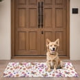 thumbnail image 4 of White Butterfly Flower Pattern Door Rugs,Washable Non Slip Door Mats Indoor,Decorative Door Mats,Entry Mat Indoor for Entrance,Bedroom,Kitchen,Bathroom,16"x47", 4 of 6