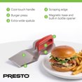 thumbnail image 3 of Presto Smashula Burger Press and Spatula, Stainless Steel 4 In 1 Grill Tool, 3 of 11