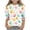 A01-Multicolor, variant on Summer Girls Bow/Flower Graphic Fashion Tee 3/4 Sleeve Litter Girl Cute Round Neck Regular Fit Top, for Casual Play Photo Gift 3-13Y