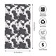 thumbnail image 2 of Fotbe Black And White Sheeps Toalla Premium con Patrón, Toalla de Microfibra de Secado Rápido, Ligera y Altamente Absorbente (27.5x16in), Ideal para Uso Diario, 2 of 6