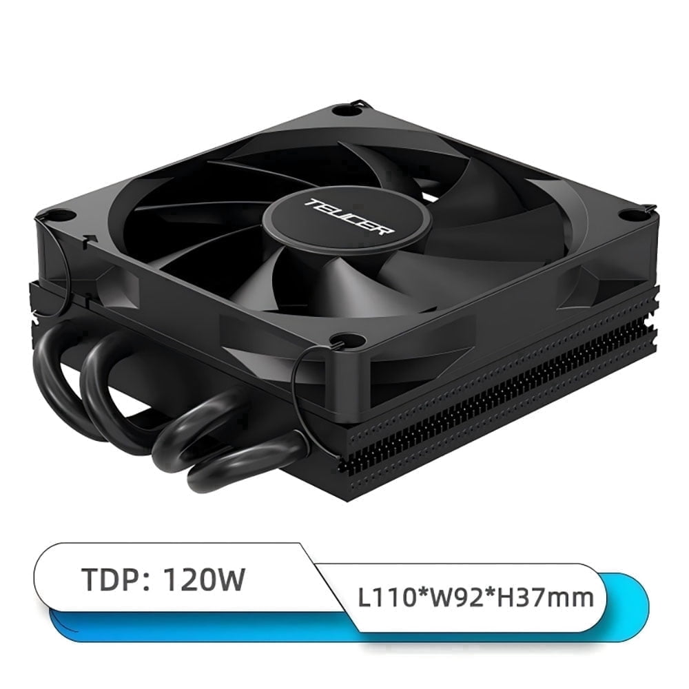 Phanteks T30-120 fan, 120mm PWM, Black Grey, Reinforced LCP