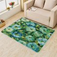 thumbnail image 2 of Floral Rugs for Living Room Bedroom Entryway - Flowers Rug 2x3 - Green Carpet for Home Decor - Washable Non Slip Patterned Indoor Small Area Rug - Soft & Low Pile (ZN&404), 2 of 7