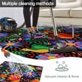 thumbnail image 5 of Mexican Flower Outdoor Rug 3x5 Ft - Reversible Patio Rug Outdoor Camping Rugs, Abstract Colorful Floral Leaf Plant Washable Indoor Outdoor Area Rugs, Non-Slip Outdoor Carpet Runner for Deck/Porch, 5 of 8