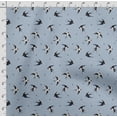 thumbnail image 4 of Soimoi Bird Printed,Cuddle Minky Fabric, Sewing Fabric by The Yard 56 Inch Wide,Decorative Plush Soft Fabric, Baby Garments, Toys and Blankets, Light Gray, 4 of 5