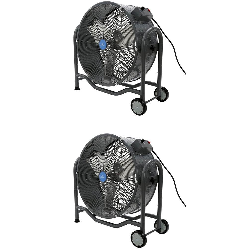 iLiving 24" BLDC Air Circulator High Velocity 3 Blade 115V Floor Fan (2