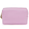 thumbnail image 1 of Bolsa de cosméticos para mujer, de poliuretano, portátil, cuadrada, impermeable, bonita bolsa de viaje para guardar artículos de aseo, 1 of 5