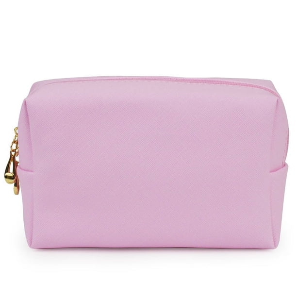Bolsa de viaje portátil para cosméticos, bolsa de cosméticos pequeña, portátil, para mujer, de PU, impermeable, bolsa de almacenamiento de cosméticos