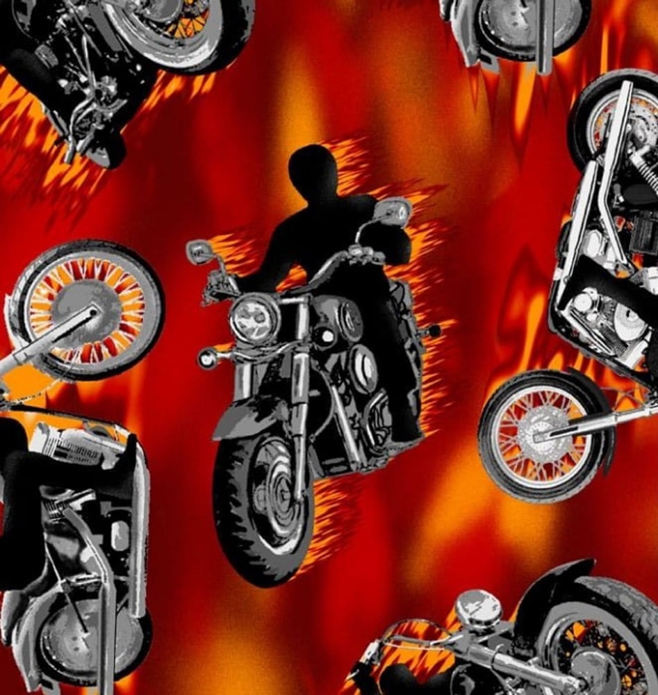 Motorcycle Fleece Fabric  Style 1759  Free Shipping  Walmart.com