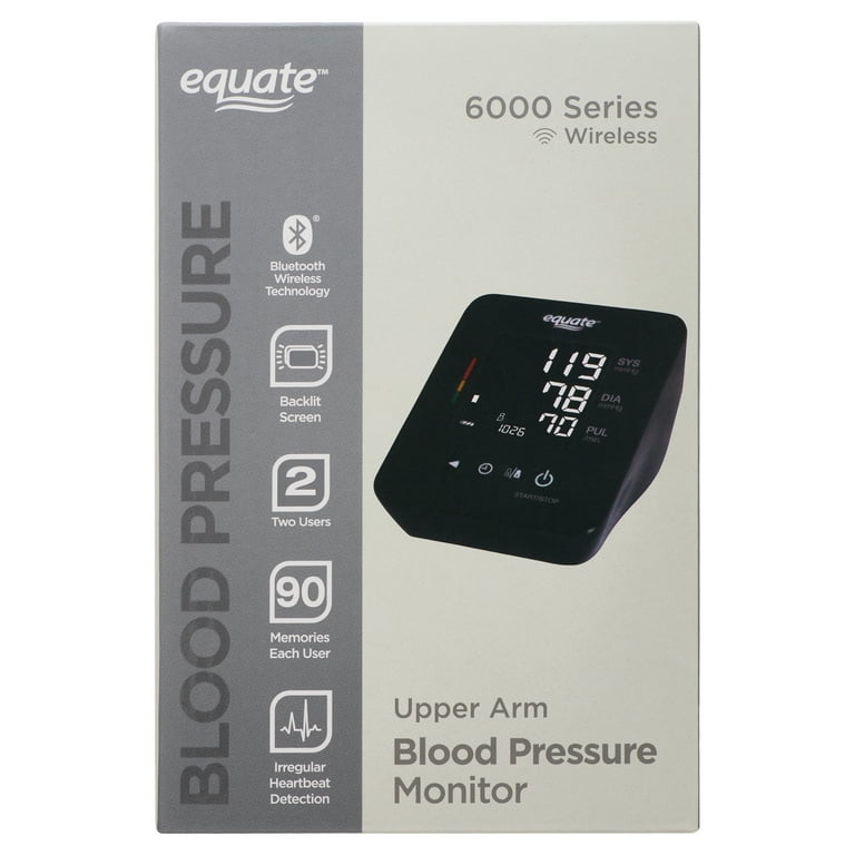Equate Upper Arm Blood Pressure Monitor 6000 Series