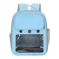 thumbnail image 1 of Mochila para perros, mochila para senderismo para mascotas, mochila ventilada para perros, bolsa de transporte para pesca, senderismo, Camping al aire Azul, 1 of 8