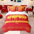 thumbnail image 2 of Feelyou American Football Twin Bedding Sets 7pcs for Kids Teens, Kansas Print Bedding Comforter Set, Sport Theme Sheet Sets, Boys Room Decor, 2 of 7