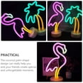 thumbnail image 2 of Shisuyan Flamingo Led Neon Light Nordic Style Multicolor Electronic Components 1 Pcs 5.1x3.9x12.9in, 2 of 8